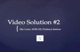 Mac lozer video solution #2