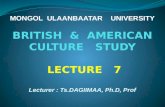 Lecture 7 of Culture study