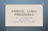Frontal sinus procedures
