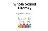 Whole school literacy sept 2016 overview