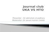 unilateral knee replacement vs high tibial osteotomy