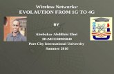 Evoluation from 1 g to 4g