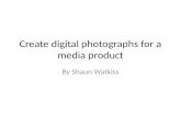 Creative digital photographs for a media product