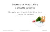 Secrets of Content Success - The How and Why of SEO Optimization
