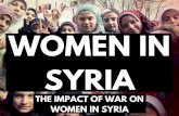 Women in Syria: The Impact of War on Women in Syria