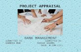 Bank  project appraisal,