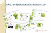All in one magento product design tool for t shirt, gift, card, sign, covers, skin and posters