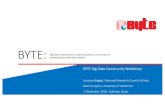 BYTE Big Data Community Workshop