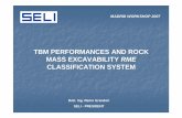 tbm performances and rock mass excavability rme classification ...