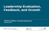 Leadership Evaluation, Feedback and Growth