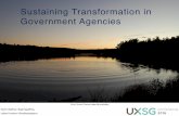 Lightning Talk #2: Sustaining Transformation in Government Agencies by Gerry Gaffney & Julian Huxham
