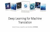 Deep Learning for Machine Translation, by Satoshi Enoue, SYSTRAN