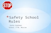 Safety school rules