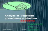Analyze of  vegetable greenhouse production   copy