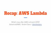 Recap on AWS Lambda after re:Invent 2015