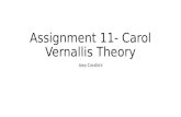 Assignment 11  carol vernallis theory