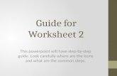 Guide for worksheet 2
