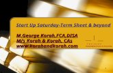Unlocking the term sheet for startups by George Korah