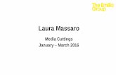 Laura Massaro January - March 2016 Media Cuttings