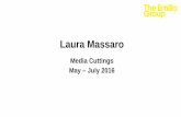 Laura Massaro May - July 2016 Media Cuttings