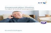 Communication Choices: For deaf or hard of hearing people