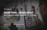 Social Video - What's Next?