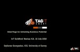 IoTMeetupGuildford#19: Stelios Georgoulas, Smart Tag for Unlocking Business potential, TagItSmart project, University of Surrey