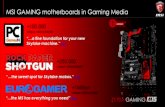 MSI GAMING Motherboards in Gaming Media
