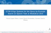MediaEval 2015 - GTM-UVigo Systems for the Query-by-Example Search on Speech Task at MediaEval 2015
