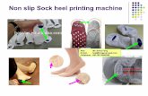 Non slip sock heel silicon printing machine
