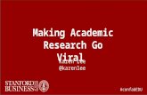 Making Academic Research Go Viral: Six Principles