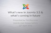 Whats new in joomla 3.5 & whats coming in future