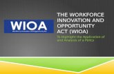 Case Presentation - WIOA