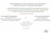 OPTIMIZATION OF MACHINING PARAMETERS WITH TOOL INSERT SELECTION FOR S355J2G3 MATERIAL USING TAGUCHI AND MADM METHODS