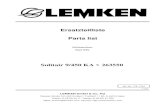 Lemken soiltair 9-450 ka parts catalog