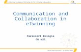 Communication and collaboration in eTwinning