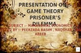 Game Theory : Prisoners Dilemma