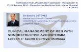 Clinical management of men with nonobstructive azoospermia - Sperm Retrieval Methods