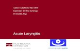 Acute laryngitis