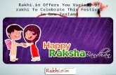 Rakhi.in offers you Variety of Rakhi to celebrate this Festival in New Zealand