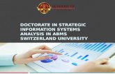 Doctorate in strategic information systems analysis in abms switzerland university