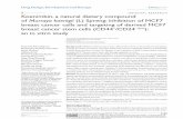 (l) spreng: inhibition of McF7 breast cancer cells and targeting of de
