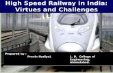 High speed rails in india ppt