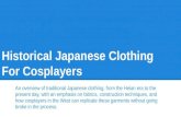 Traditional Japanese Clothing For Cosplayers