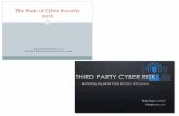 Joint Presentation on The State of Cybersecurity ('15-'16) & Third Party  Cyber Risk
