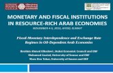 Fiscal-Monetary Interdependence and Exchange Rate Regimes in Oil-Dependent Arab Economies - Ibrahim Elbadawi