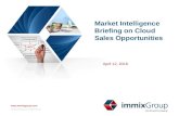 Market Intelligence Briefing and Government Panel: Cloud Sales Opportunities