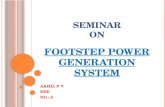 FOOT STEP POWER GENERATION