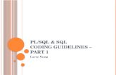 PL/SQL Coding Guidelines - Part 1