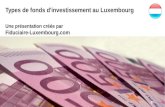 Types de fonds d'investiment au Luxembourg